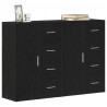 Bufet 2 pcs Czarny Dąb 60 x 31 x 84 cm Materiał drewnopochodny