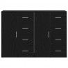 Bufet 2 pcs Czarny Dąb 60 x 31 x 84 cm Materiał drewnopochodny