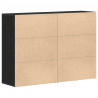 Bufet 2 pcs Czarny Dąb 60 x 31 x 84 cm Materiał drewnopochodny
