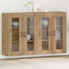 Szafki ścienne 2 pcs Dąb rzemieślniczy 69,5 x 34 x 90 cm