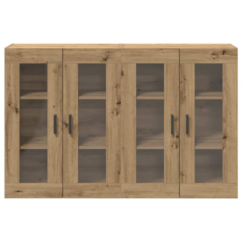 Szafki ścienne 2 pcs Dąb rzemieślniczy 69,5 x 34 x 90 cm