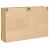 Szafki ścienne 2 pcs Dąb rzemieślniczy 69,5 x 34 x 90 cm