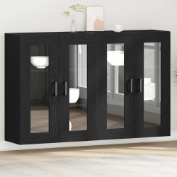 Szafki ścienne 2 pcs Czarny Dąb 69,5 x 34 x 90 cm