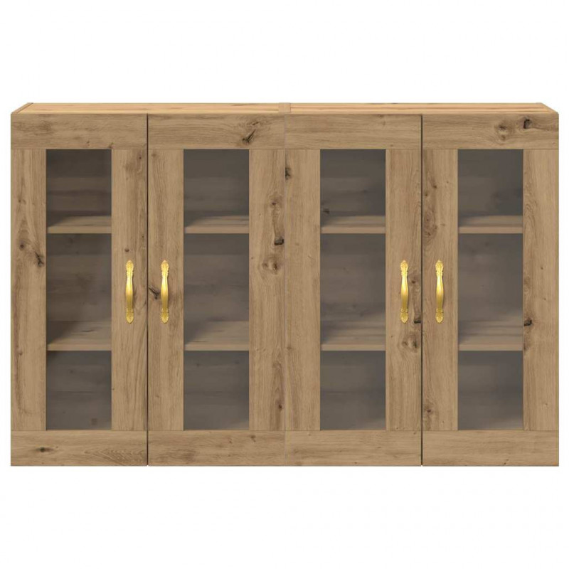 Szafki ścienne 2 pcs Dąb rzemieślniczy 69,5 x 34 x 90 cm
