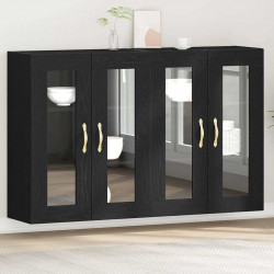 Szafki ścienne 2 pcs Czarny Dąb 69,5 x 34 x 90 cm
