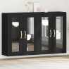 Szafki ścienne 2 pcs Czarny Dąb 69,5 x 34 x 90 cm