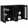 Szafki ścienne 2 pcs Czarny Dąb 69,5 x 34 x 90 cm
