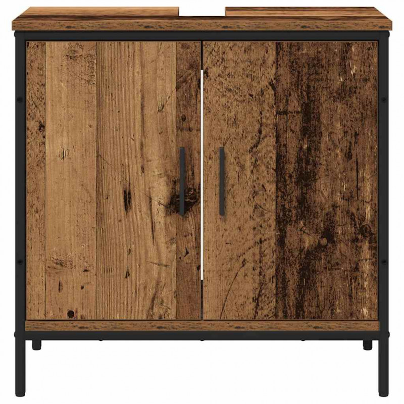 Zestaw mebli łazienkowych 2 pcs Brązowy Materiał drewnopochodny