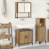 Zestaw mebli łazienkowych 2 pcs Brązowy Materiał drewnopochodny