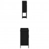 Zestaw mebli łazienkowych 2 pcs Czarny Materiał drewnopochodny