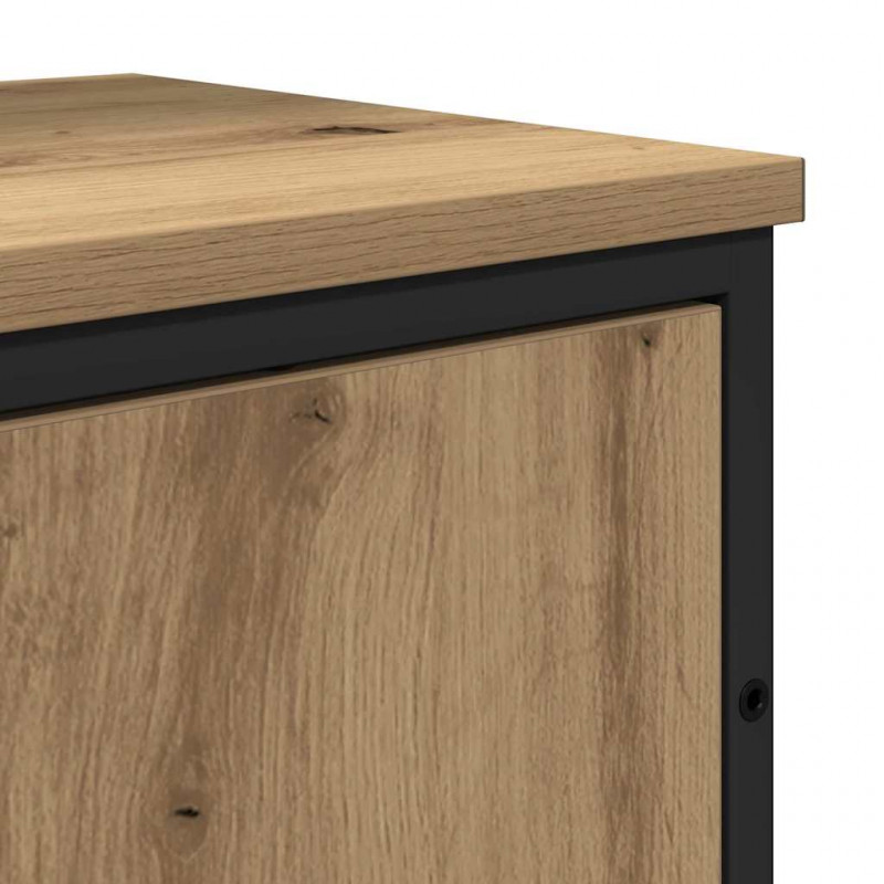 Zestaw mebli łazienkowych 2 pcs Brązowy Materiał drewnopochodny