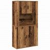 Highboard Stare drewno 80 x 33 x 150 cm Materiał drewnopochodny