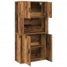 Highboard Stare drewno 80 x 33 x 150 cm Materiał drewnopochodny