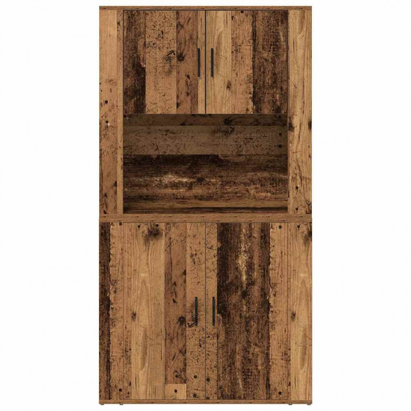 Highboard Stare drewno 80 x 33 x 150 cm Materiał drewnopochodny