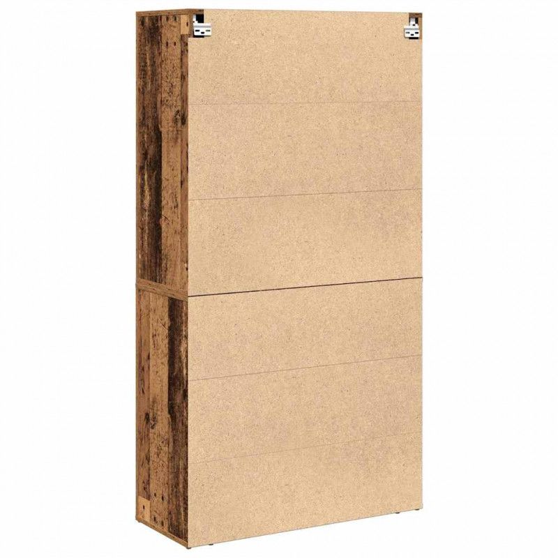 Highboard Stare drewno 80 x 33 x 150 cm Materiał drewnopochodny