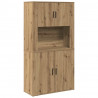 Highboard Dąb rzemieślniczy 80 x 33 x 150 cm