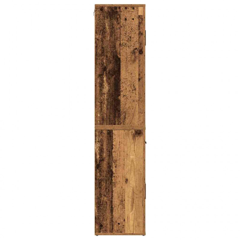 Wysokie biurko z szufladą Stare drewno 80 x 33 x 150 cm