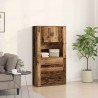 Highboard Stare drewno 80 x 33 x 150 cm Materiał drewnopochodny
