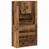 Highboard Stare drewno 80 x 33 x 150 cm Materiał drewnopochodny