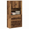 Highboard Stare drewno 80 x 33 x 150 cm Materiał drewnopochodny