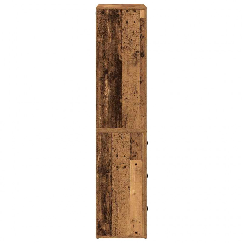 Highboard Stare drewno 80 x 33 x 150 cm Materiał drewnopochodny
