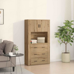 Highboard z szufladą Dąb rzemieślniczy 80 x 33 x 150 cm