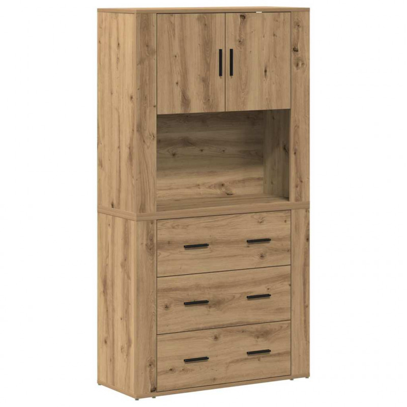 Highboard z szufladą Dąb rzemieślniczy 80 x 33 x 150 cm