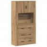 Highboard z szufladą Dąb rzemieślniczy 80 x 33 x 150 cm