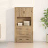 Highboard z szufladą Dąb rzemieślniczy 80 x 33 x 150 cm
