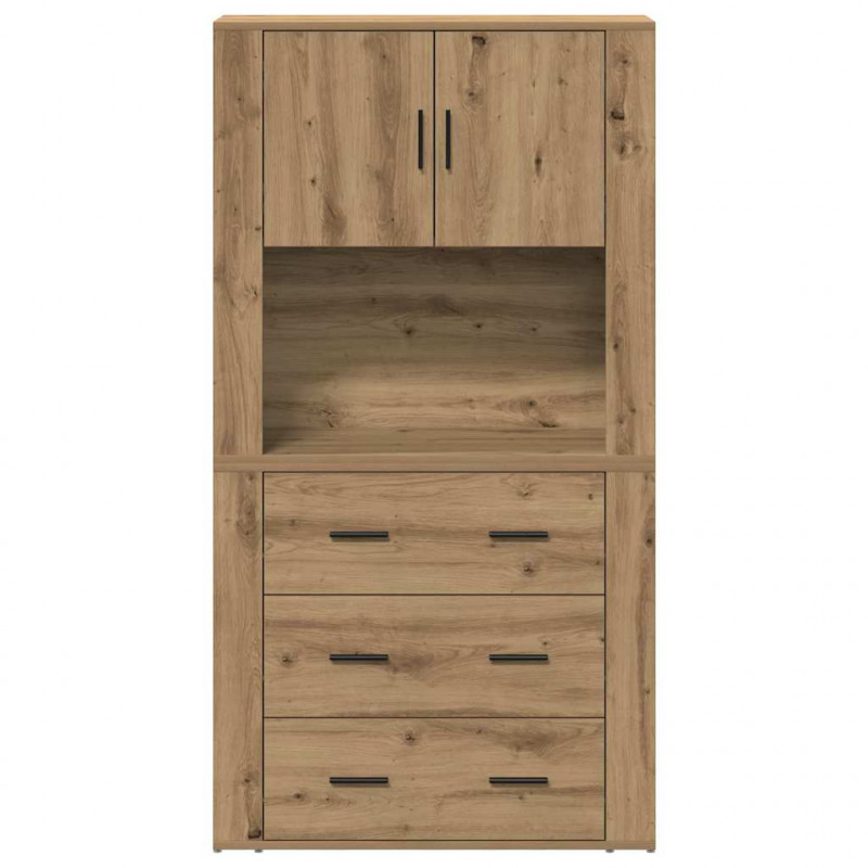 Highboard z szufladą Dąb rzemieślniczy 80 x 33 x 150 cm