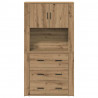 Highboard z szufladą Dąb rzemieślniczy 80 x 33 x 150 cm