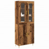 Highboard 2 pcs Stare drewno Materiał drewnopochodny
