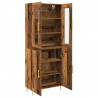 Highboard 2 pcs Stare drewno Materiał drewnopochodny