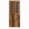 Highboard 2 pcs Stare drewno Materiał drewnopochodny