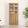 Highboard 2 pcs Dąb rzemieślniczy Materiał drewnopochodny