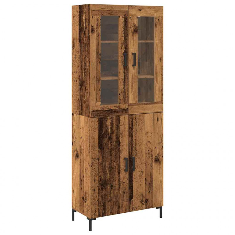 Highboard 2 pcs Stare drewno 69,5 x 34 x 180 cm