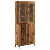 Highboard 2 pcs Stare drewno 69,5 x 34 x 180 cm