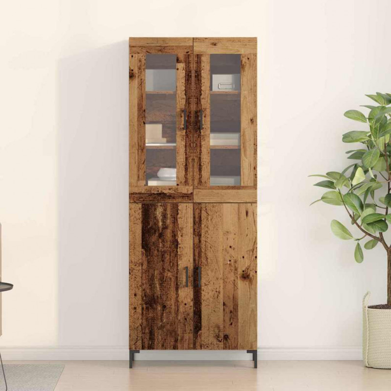 Highboard 2 pcs Stare drewno 69,5 x 34 x 180 cm