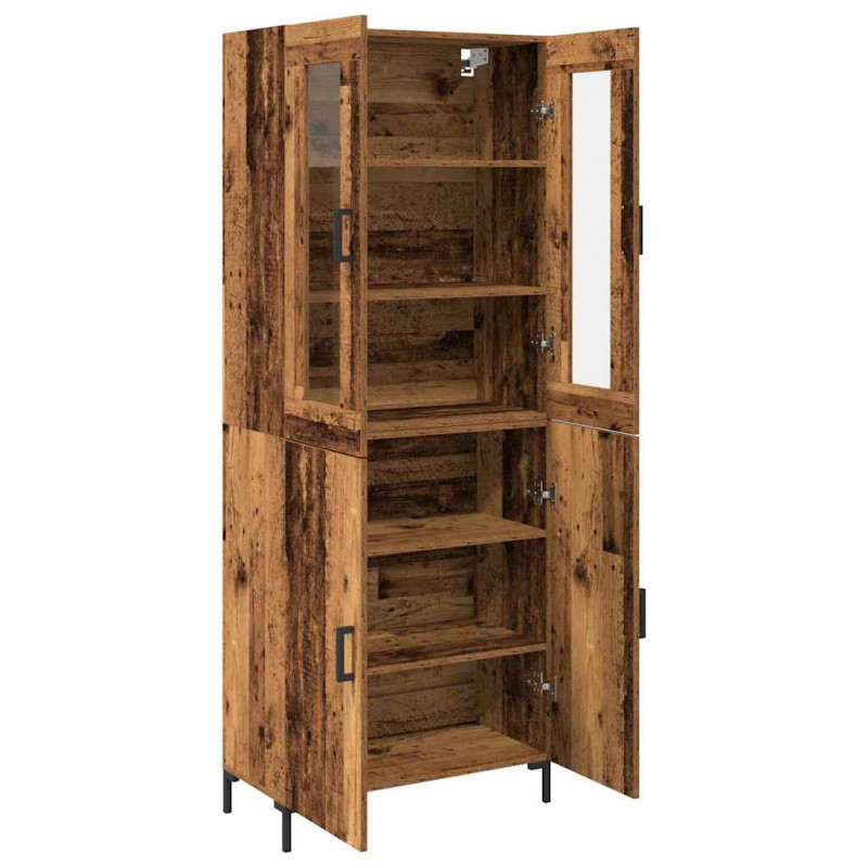 Highboard 2 pcs Stare drewno 69,5 x 34 x 180 cm