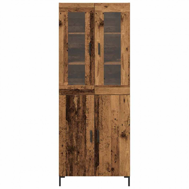 Highboard 2 pcs Stare drewno 69,5 x 34 x 180 cm