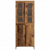 Highboard 2 pcs Stare drewno 69,5 x 34 x 180 cm