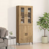 Highboard 2 pcs dąb artisan 69,5 x 34 x 180 cm