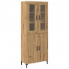 Highboard 2 pcs dąb artisan 69,5 x 34 x 180 cm