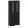 Highboard 2 pcs Czarny dąb 69,5 x 34 x 180 cm