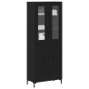 Highboard 2 pcs Czarny dąb 69,5 x 34 x 180 cm
