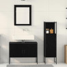 Zestaw mebli łazienkowych 3 pcs Czarny Materiał drewnopochodny