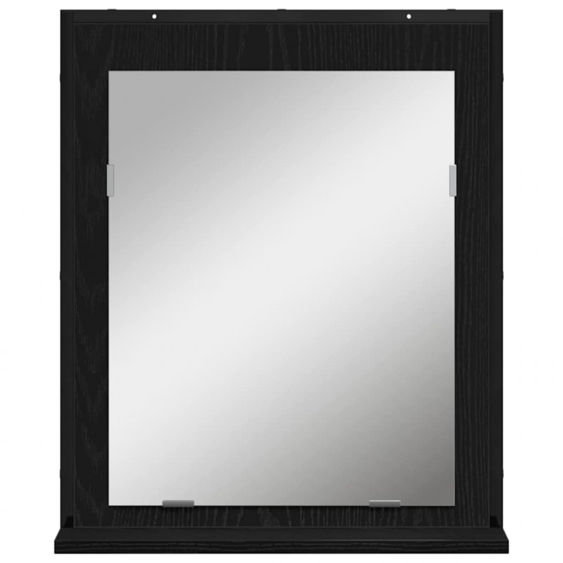 Zestaw mebli łazienkowych 3 pcs Czarny Materiał drewnopochodny