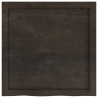 Półka, ciemnobrązowa, 60x60x(2-6) cm, wykończone drewno dębowe