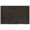 Półka, ciemnobrązowa, 80x50x(2-4) cm, wykończone drewno dębowe