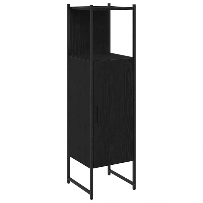 Zestaw mebli łazienkowych 4 pcs Czarny Materiał drewnopochodny